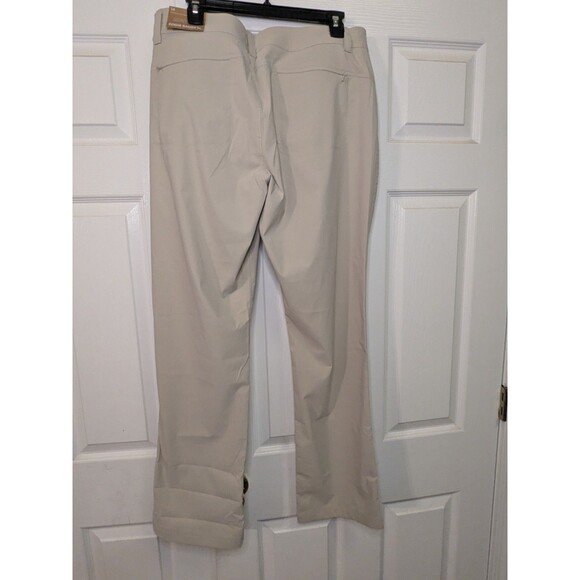 Eddie Bauer Tan Sightscape Horizon Convertible Roll-Up Pants Women's Sz 14 NEW - Picture 4 of 15